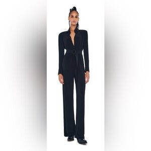 Norma Kamali Classic Black long sleeve Jumpsuit.